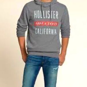 Hollister Heather Gray Surf Hoodie